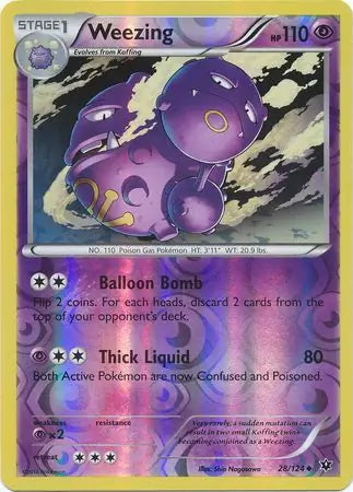 Fates Collide Weezing #28/124 reverse holo